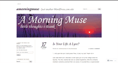 Desktop Screenshot of amorningmuse.com