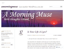 Tablet Screenshot of amorningmuse.com